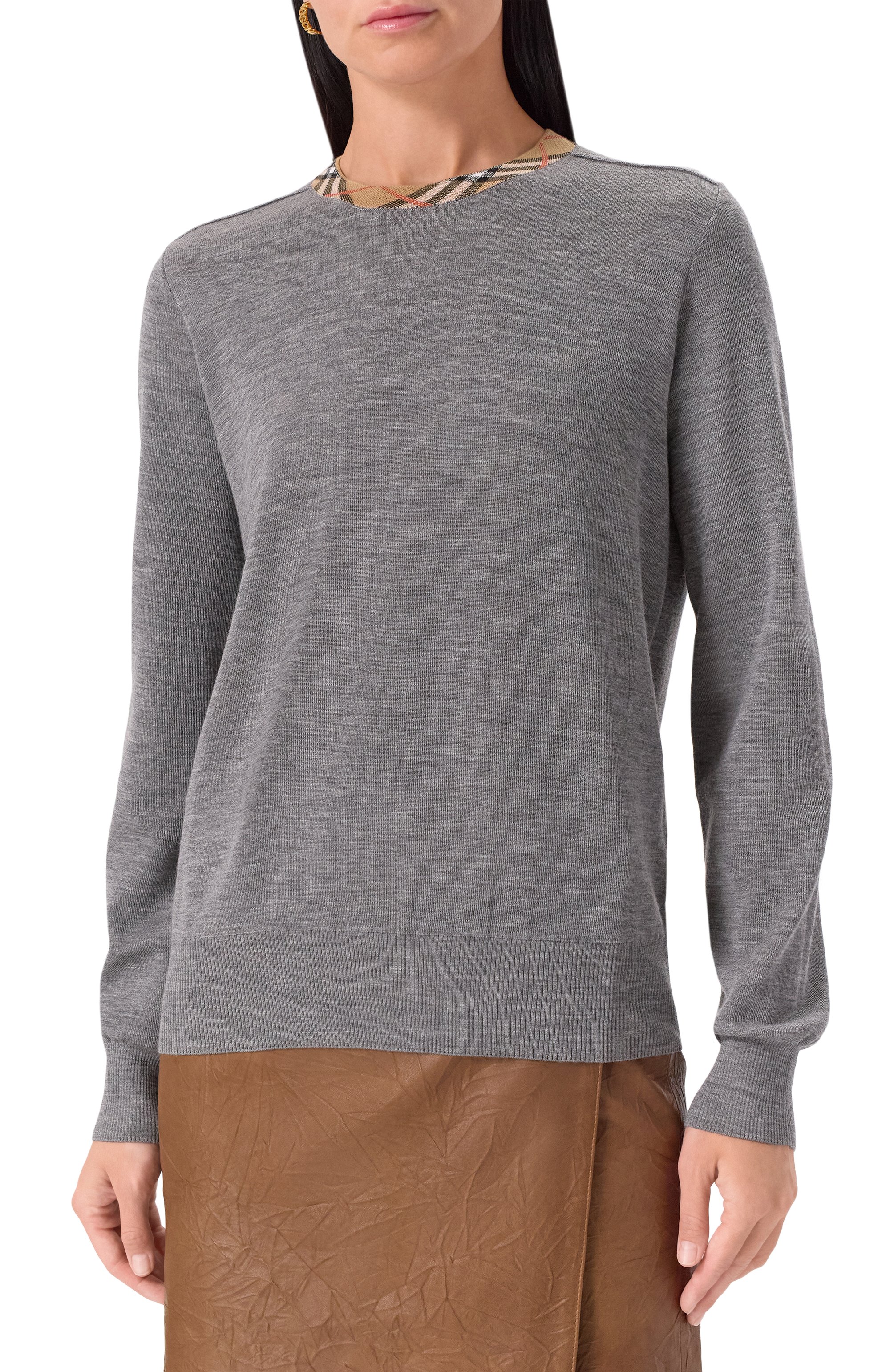 Шерстяной пуловер BURBERRY, арт. 8112171, фото 3