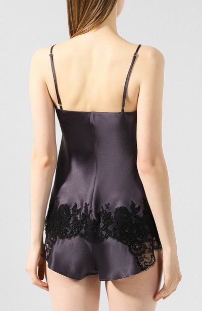Шелковый топ MARJOLAINE темно-серого цвета по цене 32600 руб., арт. 3GEM4012_1904, фото 4 Шелковый топ MARJOLAINE, арт. 3GEM4012_1904, фото 4