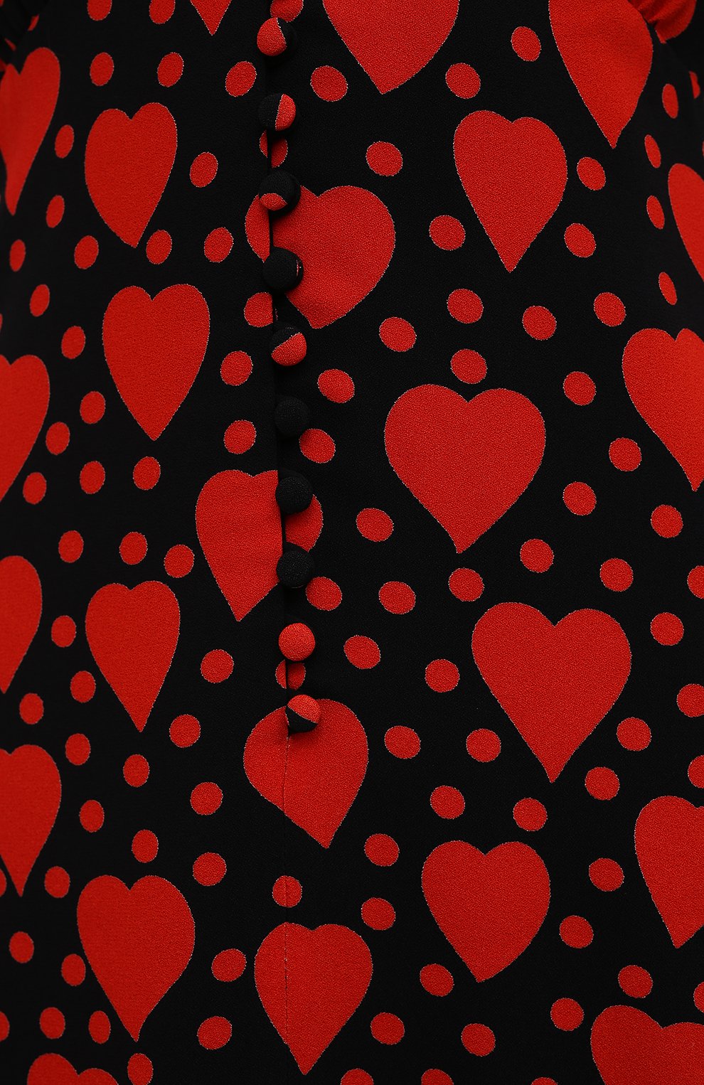 Платье из вискозы SAINT LAURENT красного цвета по цене 164000 руб., арт. 665640/Y3C91, фото 5 Платье из вискозы SAINT LAURENT, арт. 665640/Y3C91, фото 5