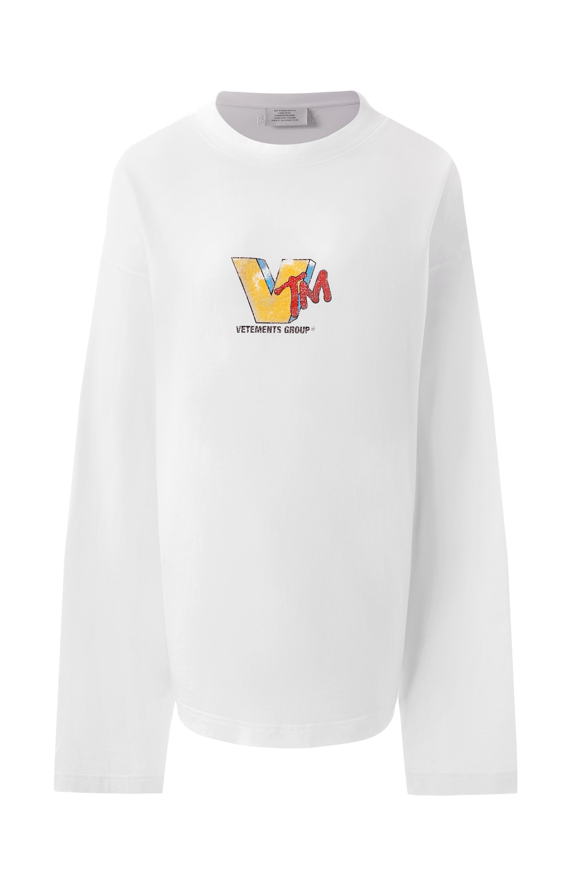 Хлопковый лонгслив VETEMENTS, арт. UA66LS630W, фото 1