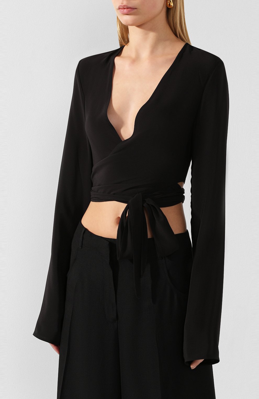 Топ RICK OWENS черного цвета по цене 78400 руб., арт. R020S1794/CC, фото 3 Топ RICK OWENS, арт. R020S1794/CC, фото 3