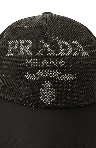 Бейсболка PRADA черного цвета по цене 65000 руб., арт. 2HC179-2D0S-F0002, фото 4 Бейсболка PRADA, арт. 2HC179-2D0S-F0002, фото 4