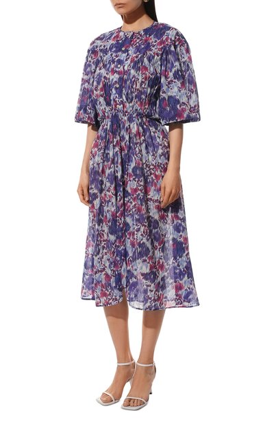 Хлопковое платье ISABEL MARANT ETOILE сиреневого цвета по цене 49950 руб., арт. R02103-22P033E/MAGGY, фото 3 Хлопковое платье ISABEL MARANT ETOILE, арт. R02103-22P033E/MAGGY, фото 3