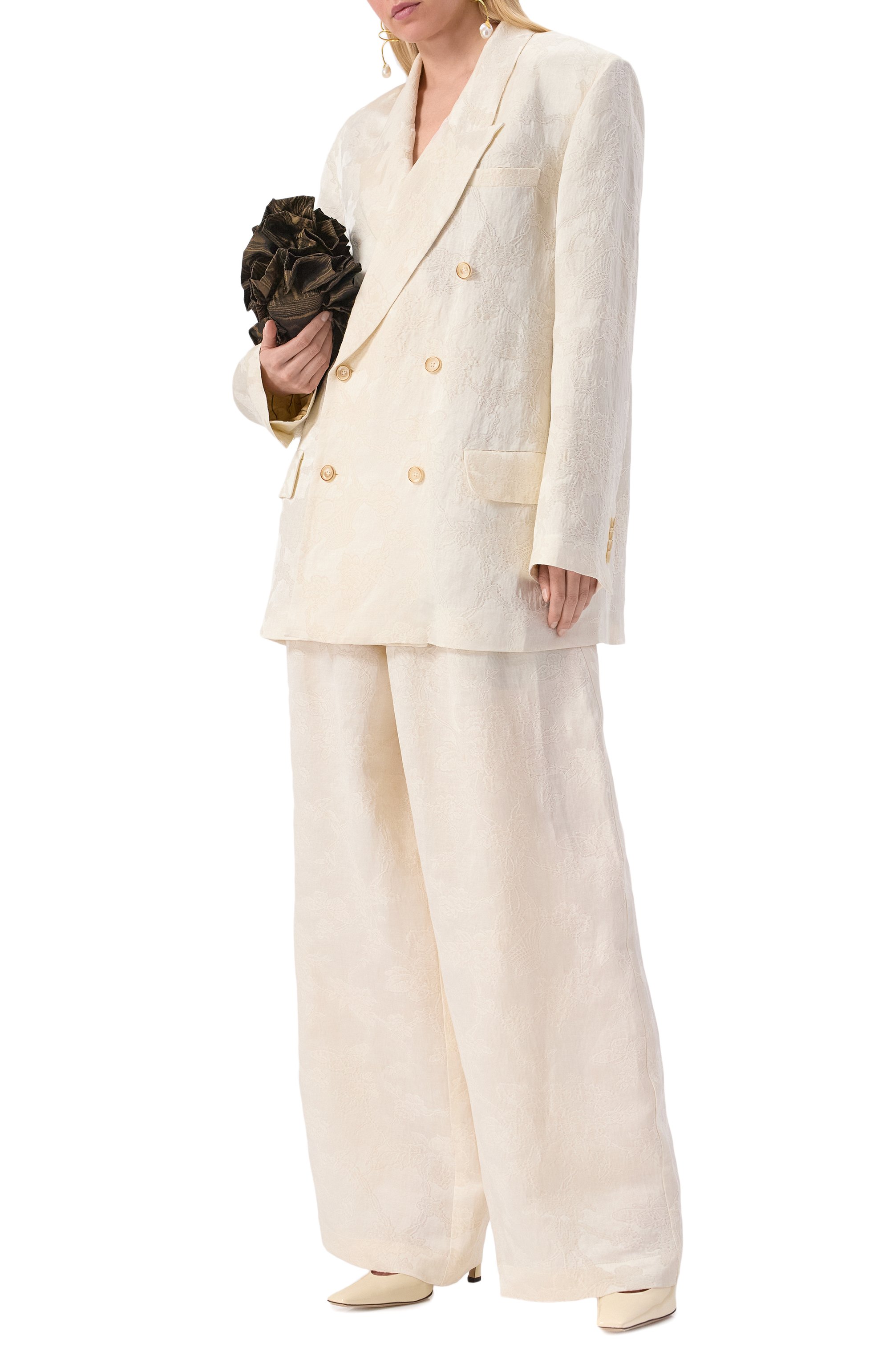 Брюки изо льна и вискозы UMA WANG, арт. UM3513, фото 2