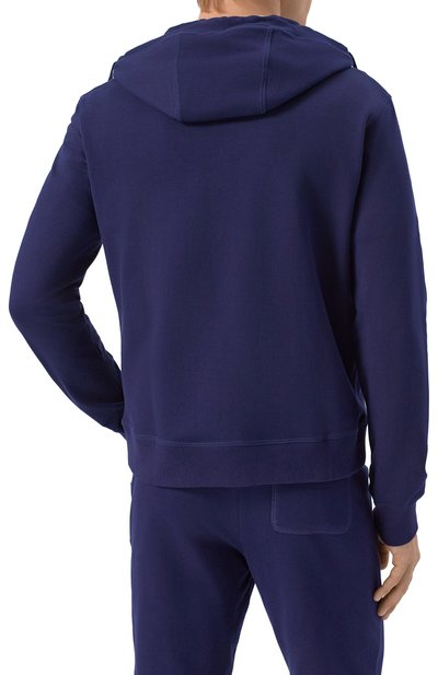 Хлопковая толстовка FEDELI темно-синего цвета по цене 73900 руб., арт. 8UE00642, фото 4 Хлопковая толстовка FEDELI, арт. 8UE00642, фото 4