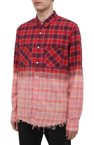 Хлопковая рубашка AMIRI, арт. MSL005-610, фото 3