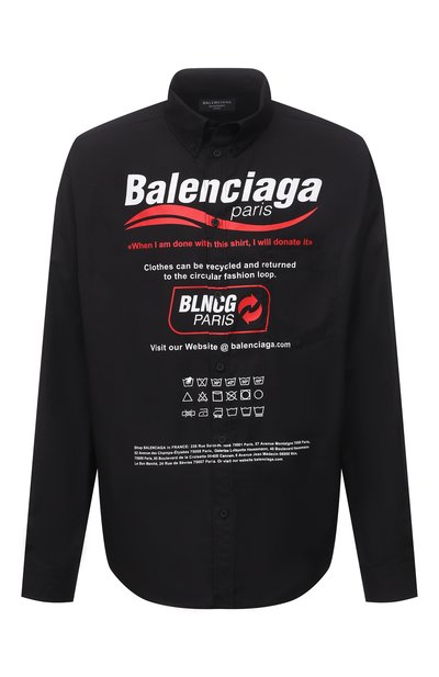 Хлопковая рубашка BALENCIAGA, арт. 664626/TEM16, фото 1
