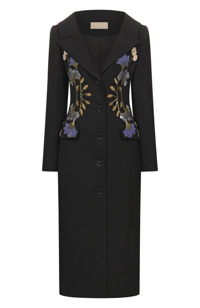 Женское пальто с отделкой пайетками ELIE SAAB, арт. C0042NP26/W0012