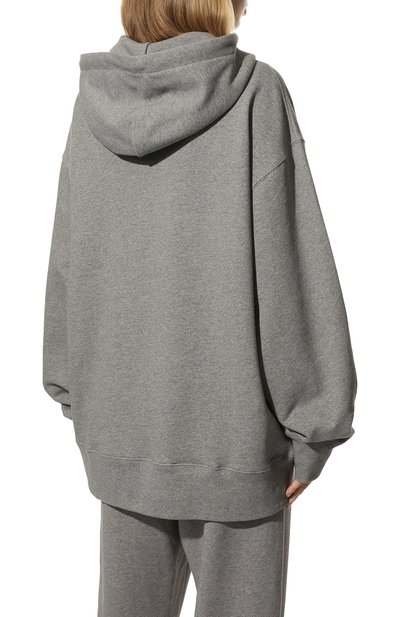 Хлопковое худи ACNE STUDIOS серого цвета по цене 45600 руб., арт. CI0079/W, фото 4 Хлопковое худи ACNE STUDIOS, арт. CI0079/W, фото 4