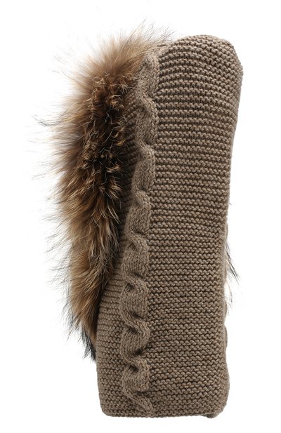 Шерстяная шапка CASILDA Y JIMENA светло-коричневого цвета по цене 10950 руб., арт. 755304019, фото 2 Шерстяная шапка CASILDA Y JIMENA, арт. 755304019, фото 2