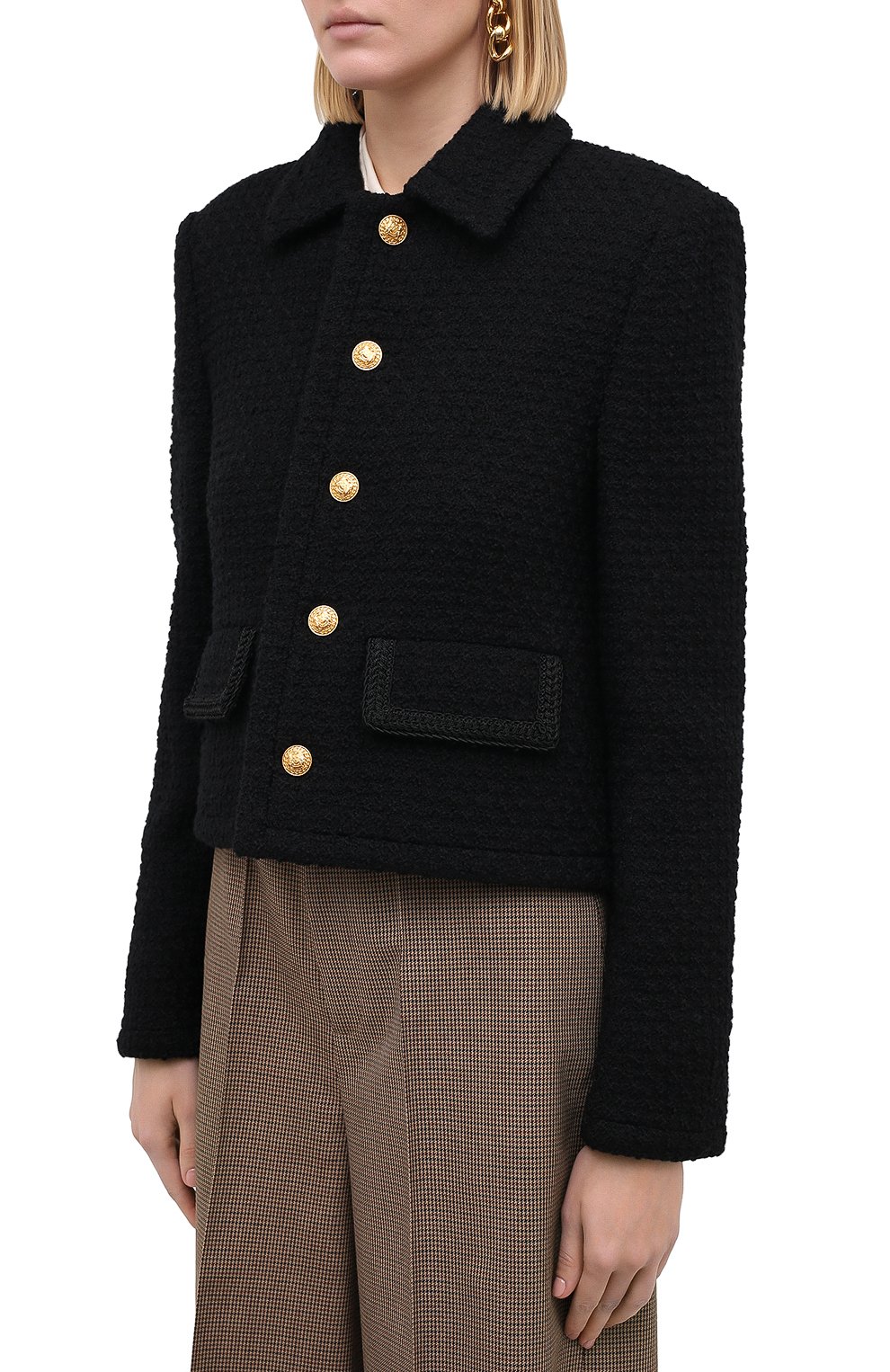 Шерстяной жакет CELINE, арт. 2V93A128D, фото 4