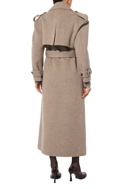 Шерстяное пальто GIUSEPPE DI MORABITO светло-коричневого цвета по цене 189500 руб., арт. 03FWC0050 03368, фото 4 Шерстяное пальто GIUSEPPE DI MORABITO, арт. 03FWC0050 03368, фото 4