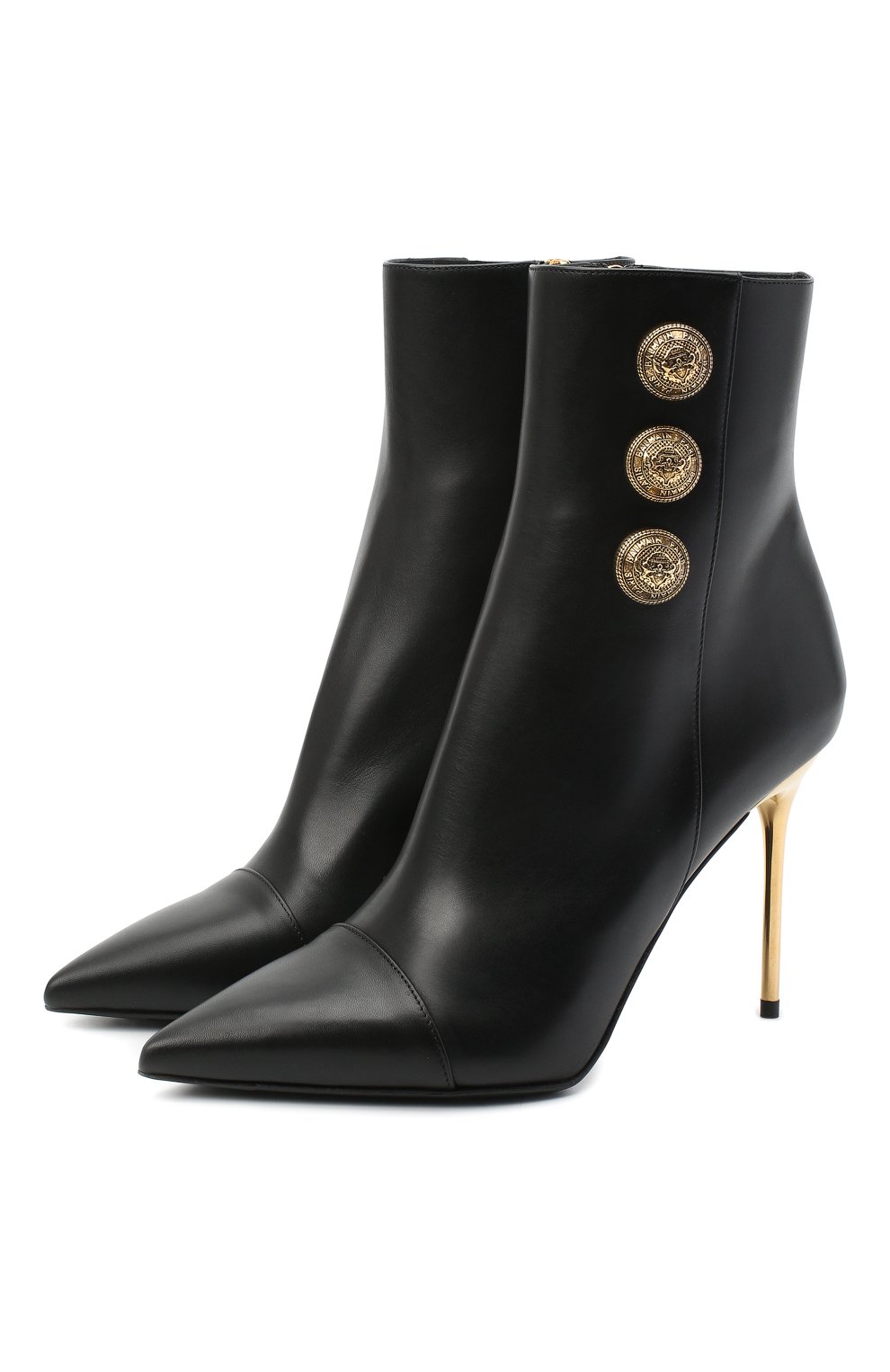 Кожаные ботильоны roni BALMAIN, арт. VN1C522/LGDT, фото 1