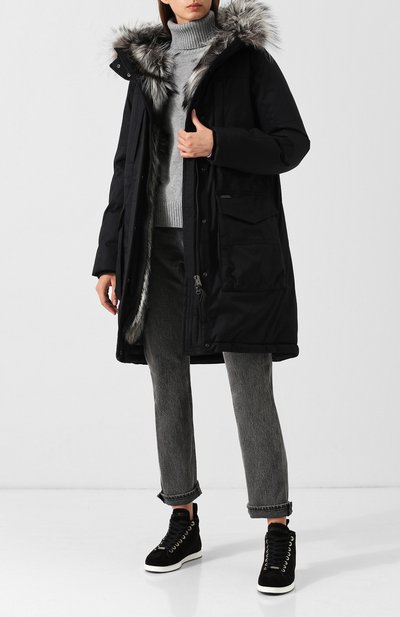 Хлопковая парка на меховой подкладке WOOLRICH, арт. WWCPS2627/LM10, фото 2