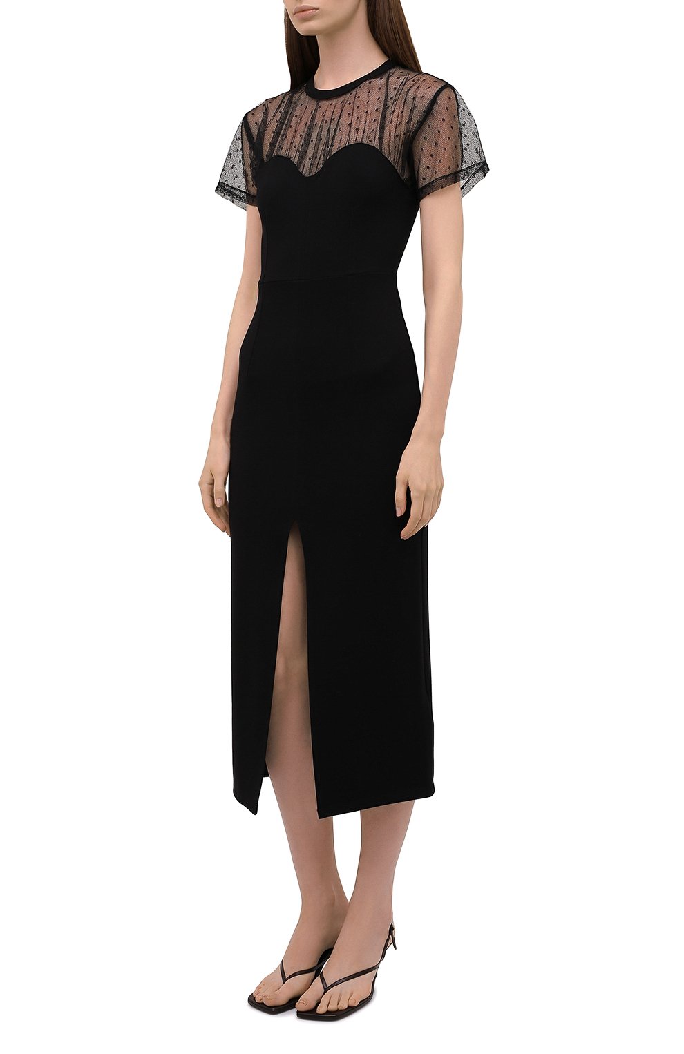 Платье REDVALENTINO черного цвета по цене 55150 руб., арт. WR0MJ07X/681, фото 3 Платье REDVALENTINO, арт. WR0MJ07X/681, фото 3