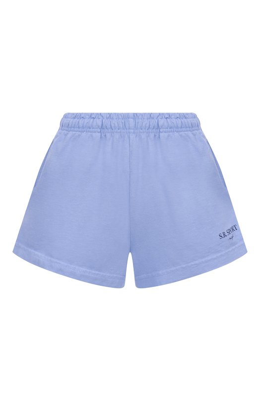 Хлопковые шорты Sporty and Rich SH037612304BL59 Голубой SH037612304BL59