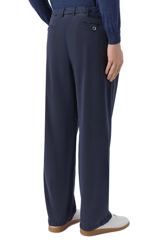 Брюки из лиоцелла Kiton UFPPELK0606H Синий  UFPPELK0606H Фото 4