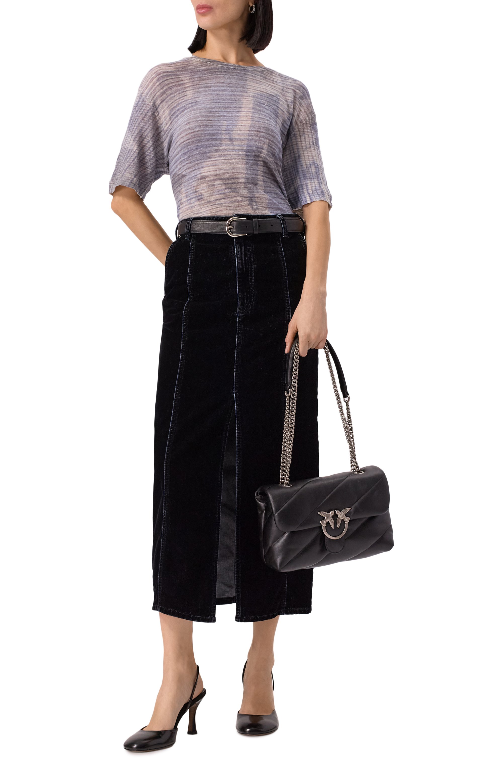 Сумка love puff classic PINKO черного цвета по цене 43900 руб., арт. 100038/A0F2, фото 7 Сумка love puff classic PINKO, арт. 100038/A0F2, фото 7