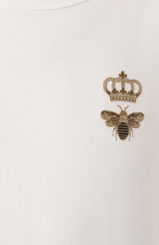 Хлопковая футболка Dolce & Gabbana G8PV1Z/G7WUQ Белый  G8PV1Z/G7WUQ Фото 6