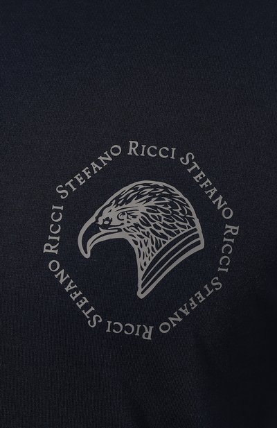 Футболка STEFANO RICCI темно-синего цвета по цене 41950 руб., арт. MNH3102280/803, фото 5 Футболка STEFANO RICCI, арт. MNH3102280/803, фото 5