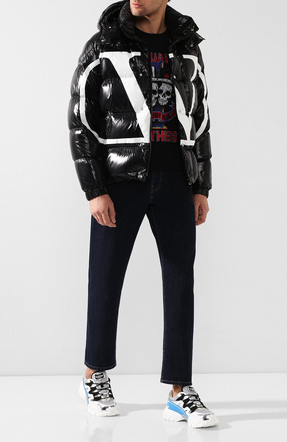 Пуховик valentino x moncler vlogo VALENTINO, арт. SV3CN00A5AG, фото 2