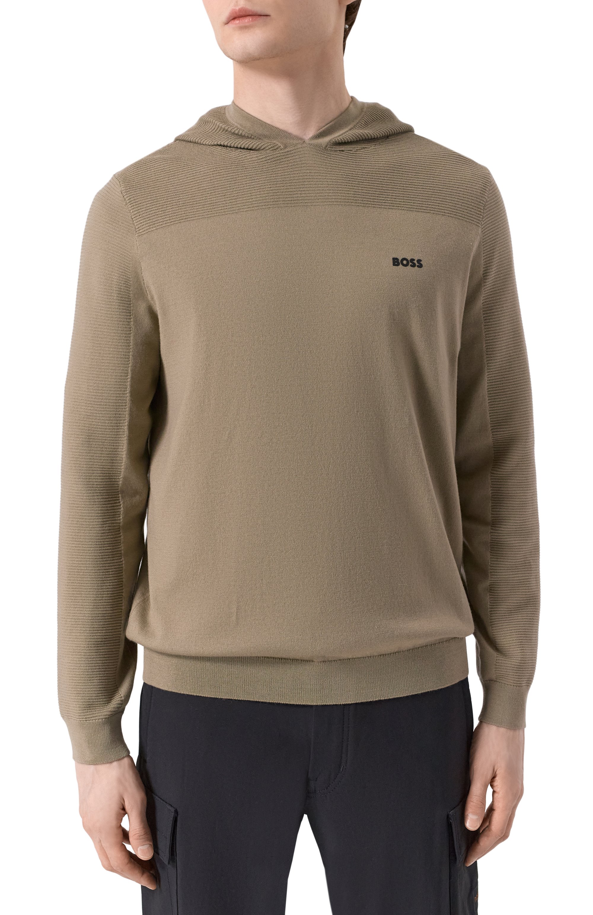 Худи BOSS GREEN бежевого цвета по цене 26950 руб., арт. 50528865, фото 3 Худи BOSS GREEN, арт. 50528865, фото 3