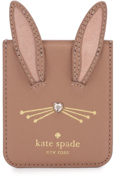 Накладной кожаный футляр на iphone с аппликацией KATE SPADE NEW YORK, арт. 8ARU2654, фото 1