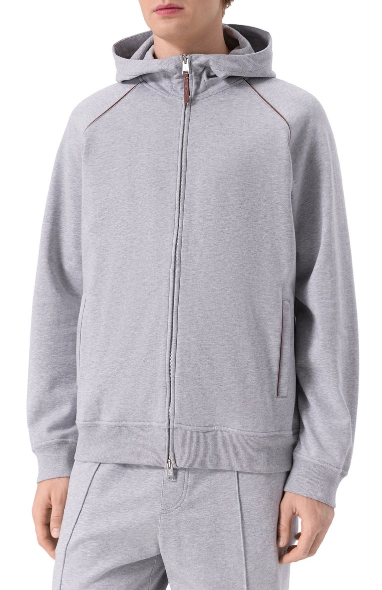 Хлопковая т�олстовка BRUNELLO CUCINELLI, арт. MW8639085G, фото 1