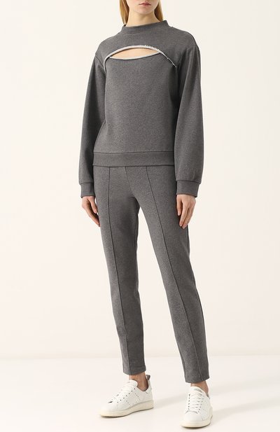 Хлопковый свитшот с круглым вырезом ALEXANDERWANG.T, арт. 4C481064B2, фото 2