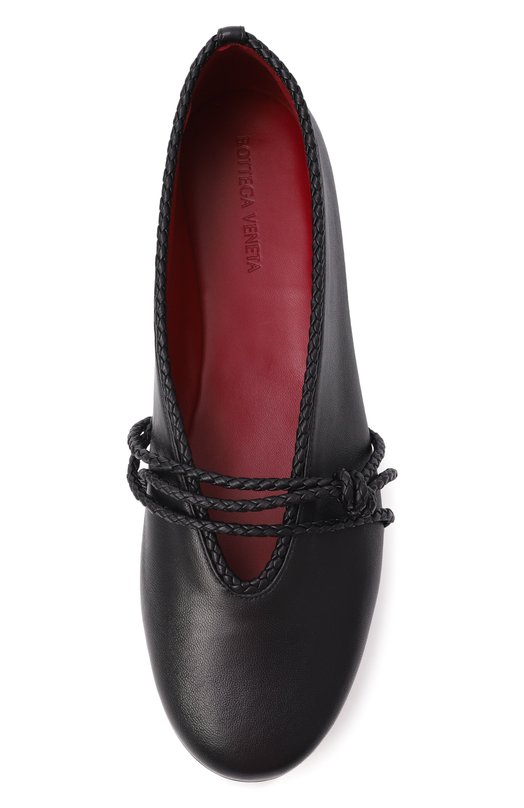 Кожаные балетки Rosa Mary-Jane Bottega Veneta 855866/VBSD0 Чёрный  855866/VBSD0 Фото 6