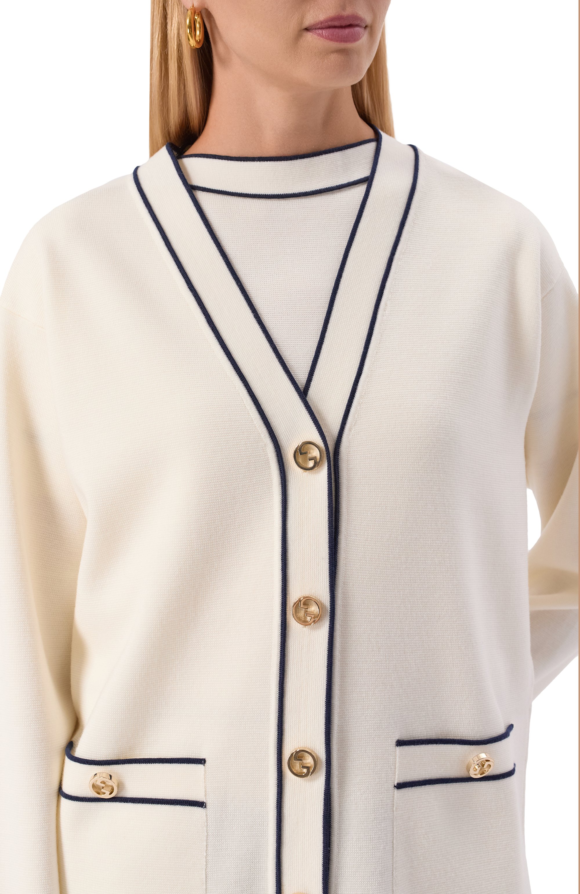 Шерстяной кардиган GUCCI, арт. 811946/XKEHH, фото 5