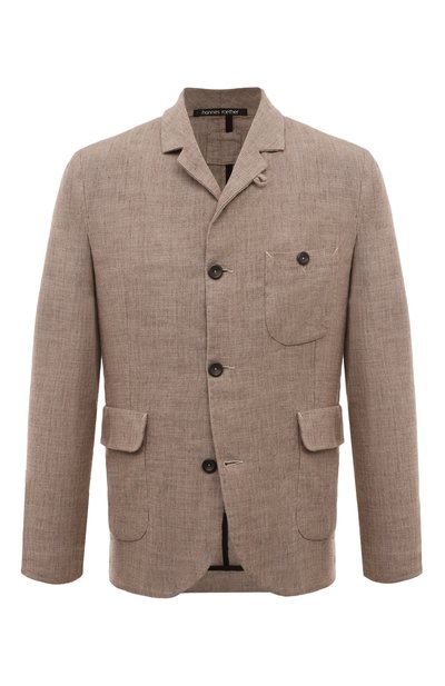Мужской пиджак из хлопка и льна HANNES ROETHER, арт. J0S32EF.6050