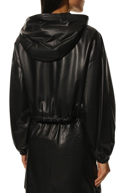 Кожаная куртка PRADA, арт. 58A102-08P-F0002, фото 4