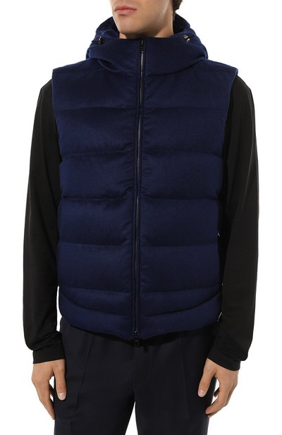 Пуховый жилет MVST синего цвета по цене 249000 руб., арт. GRAPPA, фото 3 Пуховый жилет MVST, арт. GRAPPA, фото 3