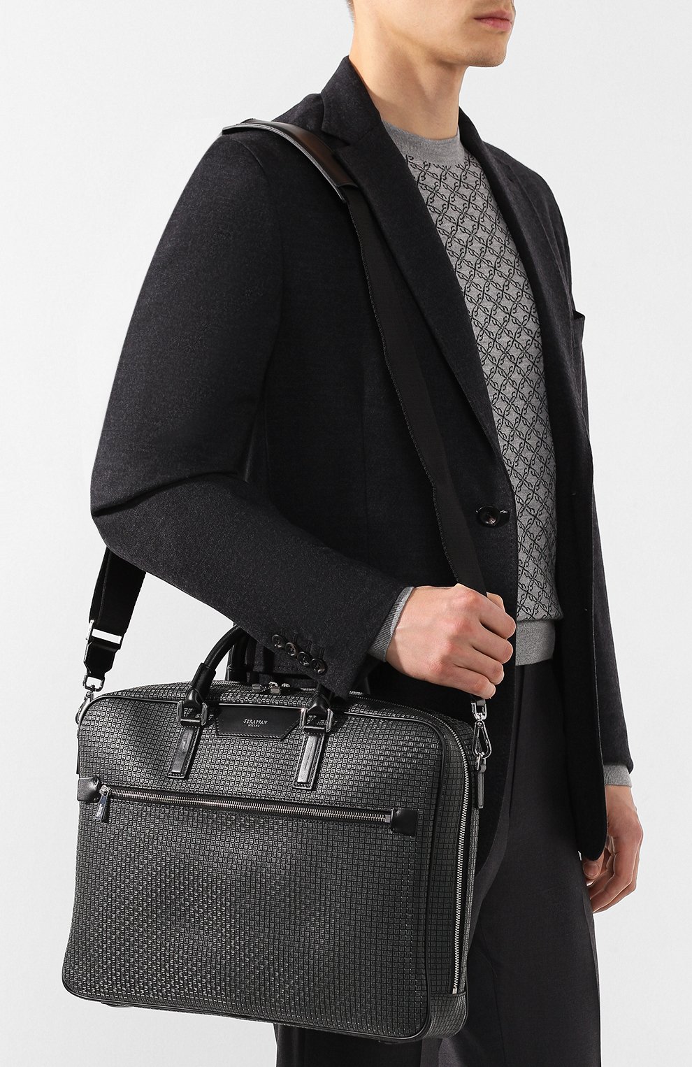 Кожаная сумка для ноутбука SERAPIAN, арт. SSTEPMLL6929M40I, фото 5