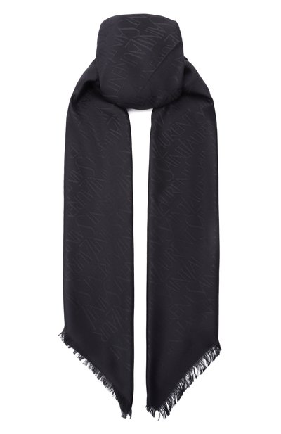 Женская шаль из шелка и шерсти SAINT LAURENT, арт. 737930/3YN21