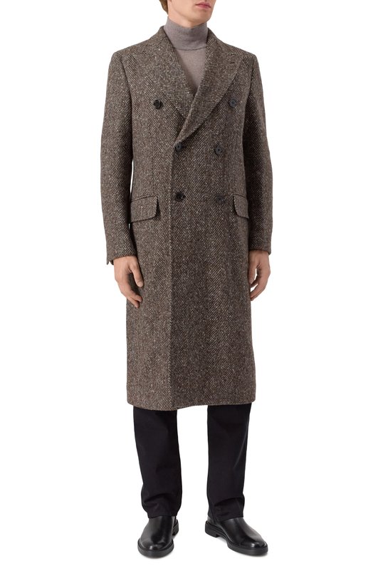 Шерстяное пальто Dolce & Gabbana G038ZT/FC2FD Серый  G038ZT/FC2FD Фото 3