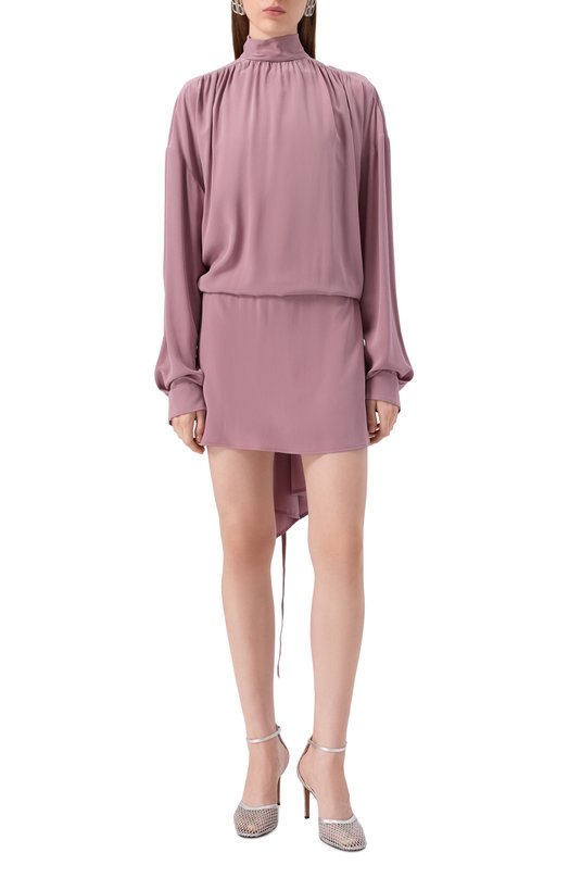 Шелковое платье Ann Demeulemeester B0013129/FA634 Розовый  B0013129/FA634 Фото 3