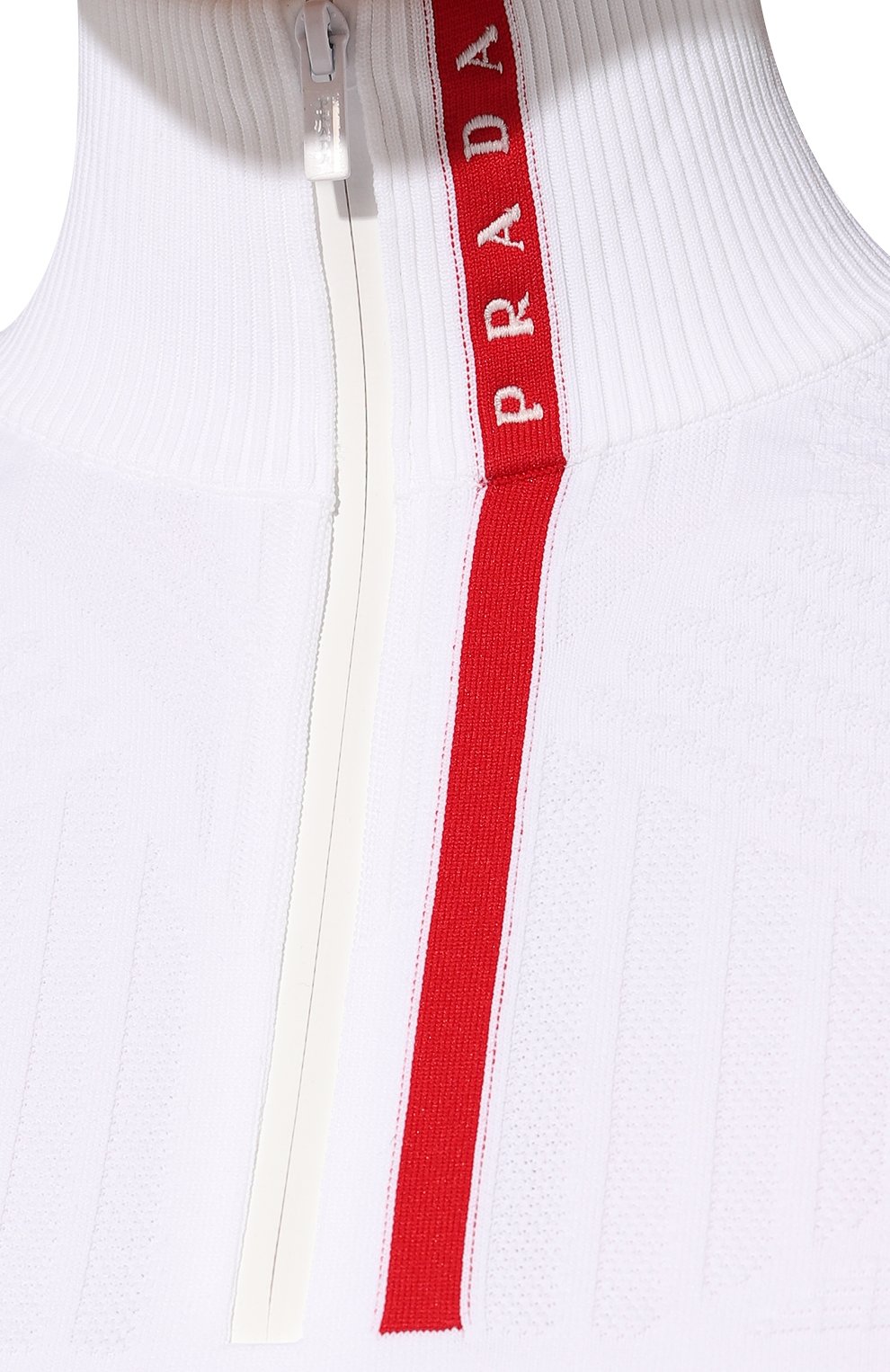 Топ prada linea rossa PRADA белого цвета по цене 150000 руб., арт. 126241-1X79-F0009-192, фото 5 Топ prada linea rossa PRADA, арт. 126241-1X79-F0009-192, фото 5