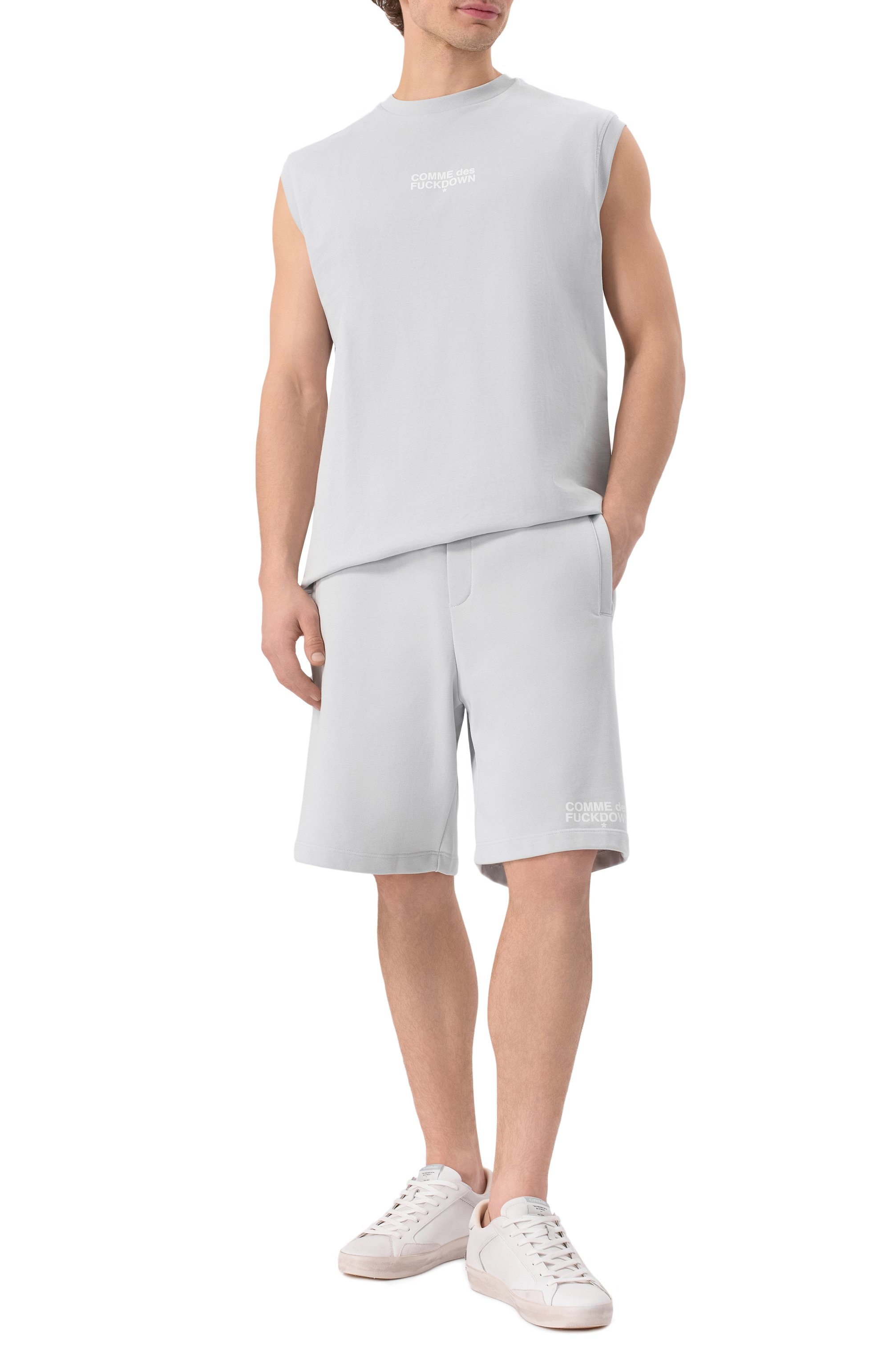 Хлопковые шорты COMME DES FUCKDOWN, арт. CFABM01505, фото 2