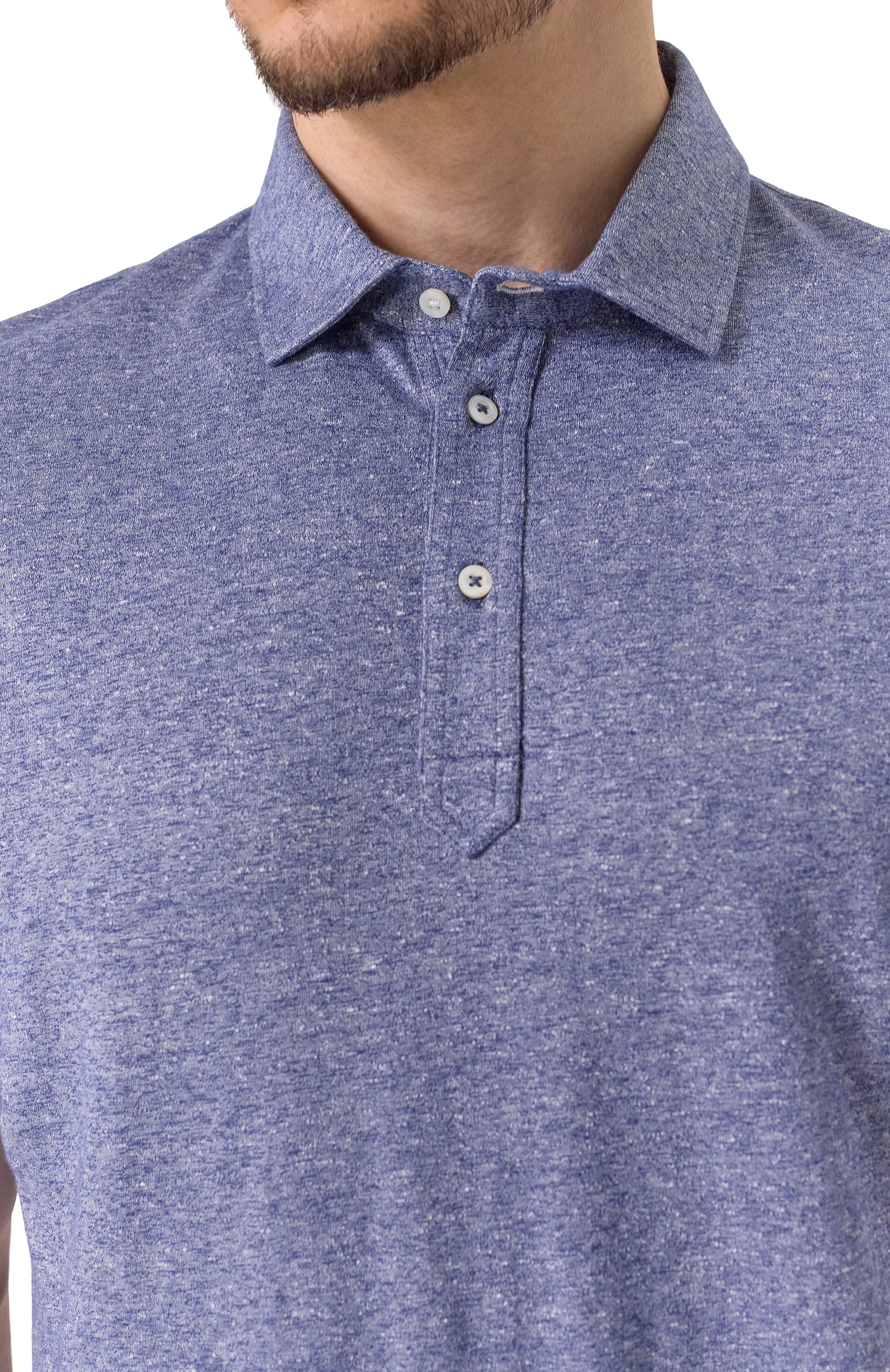 Поло изо льна и хлопка BRUNELLO CUCINELLI, арт. MW8353966, фото 5