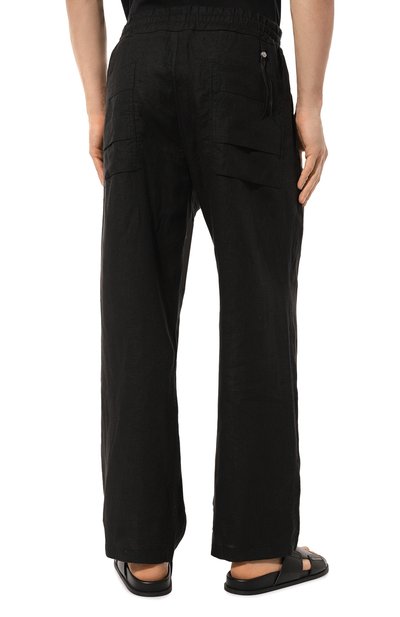 Льняные брюки 139DEC, арт. PN394-BK, фото 4