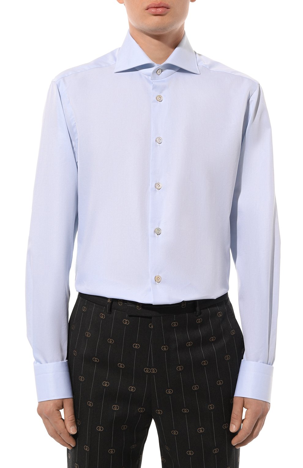 Хлопковая сорочка KITON, арт. UCCH0660702, фото 4