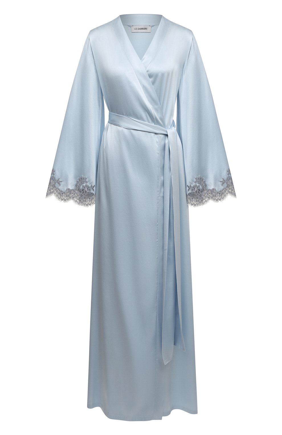 Шелковый халат I.D. SARRIERI голубого цвета по цене 167420 руб., арт. L4876, фото 1 Шелковый халат I.D. SARRIERI, арт. L4876, фото 1