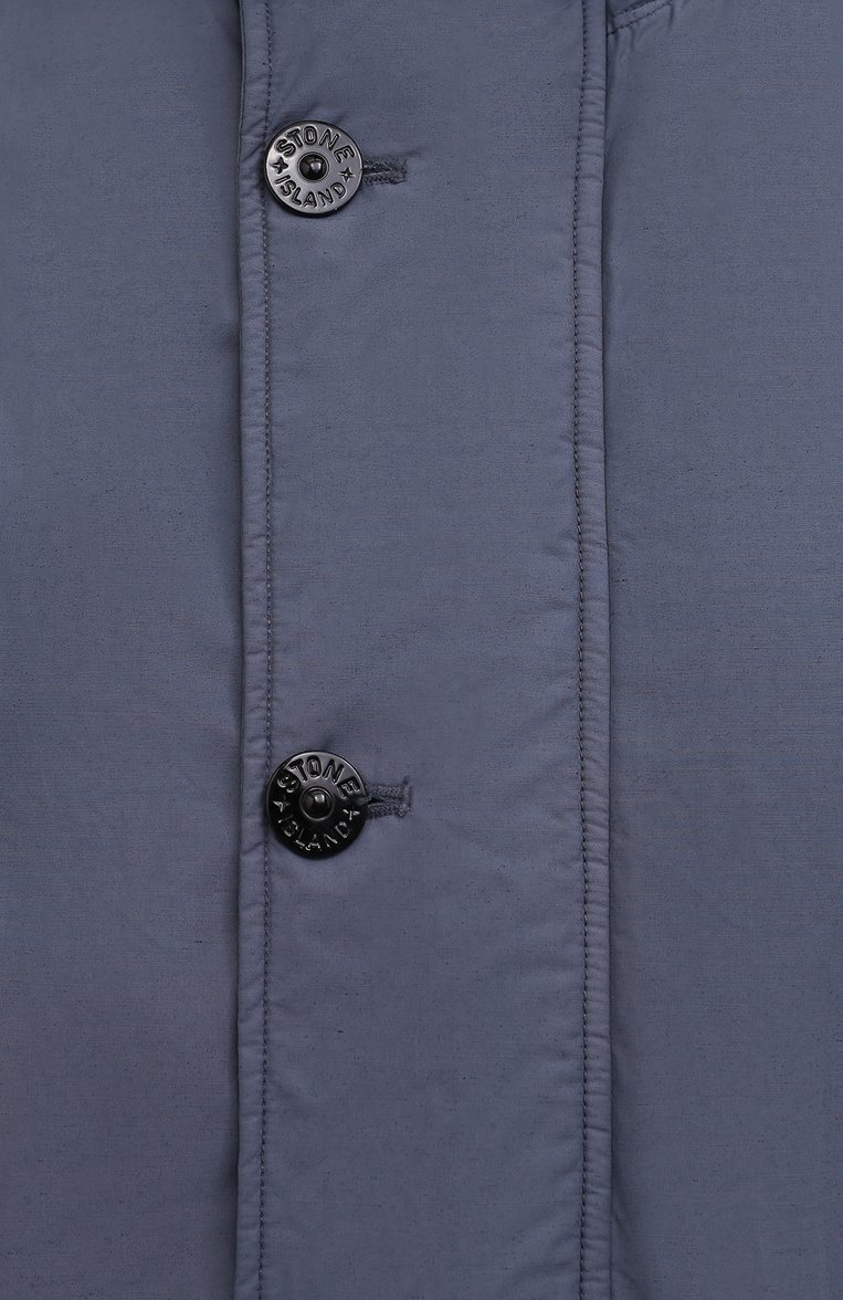 Мужская утепленная парка STONE ISLAND серо-голубого цвета, арт. 751570932 | Фото 5 (Кросс-КТ: парка, Куртка; Рукава: Длинные; Материал внешний: Синтетический материал; Мужское Кросс-КТ: утепленные куртки; Материал сплава: Проставлено; Материал подклада: Синтетический материал; Драгоценные камни: Проставлено; Стили: Кэжуэл)