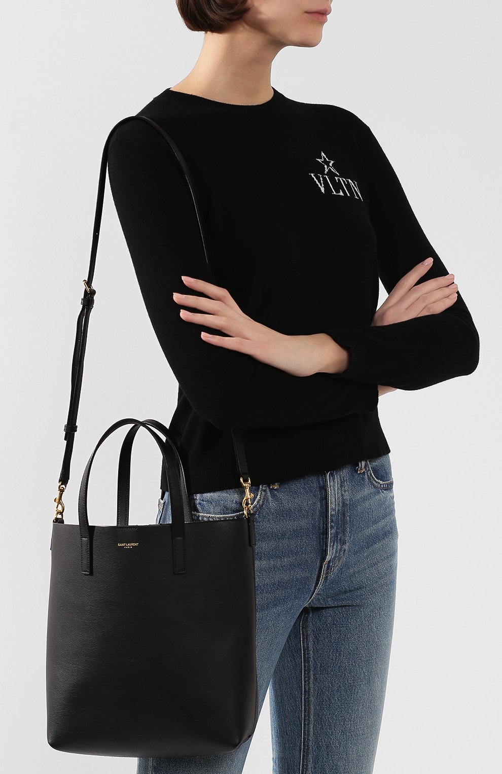 Сумка-тоут shopping SAINT LAURENT, арт. 600307/CSV0J, фото 5