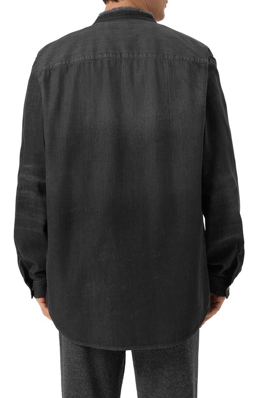 Рубашка из хлопка и лиоцелла Diesel A21472/068VG Серый  A21472/068VG Фото 4