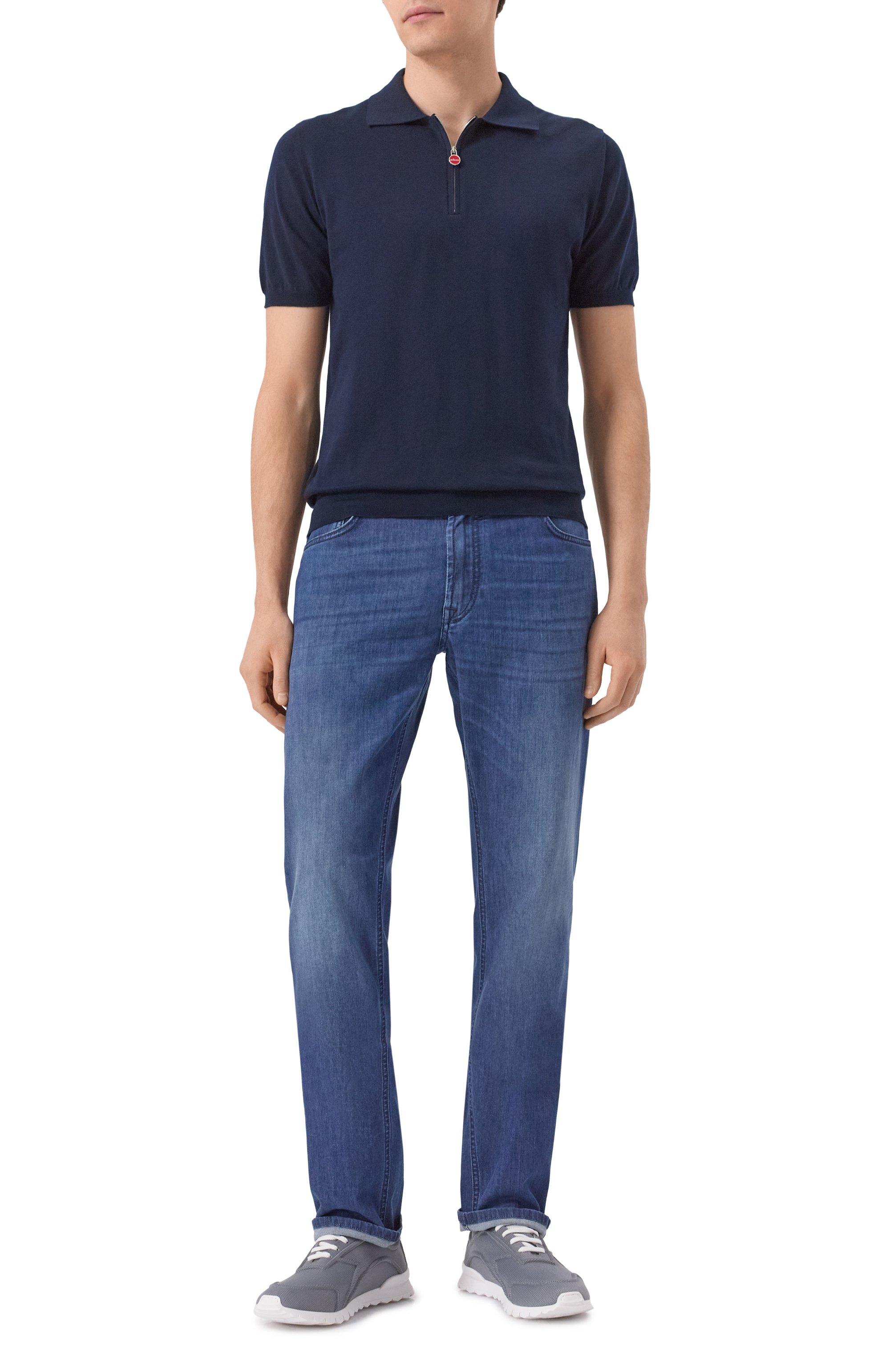 Текстильные кроссовки ea KITON, арт. USSA117N01063, фото 2