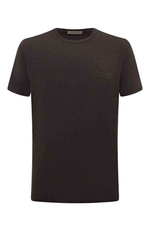 Хлопковая футболка Corneliani 94G586-9425042 Серый 94G586-9425042