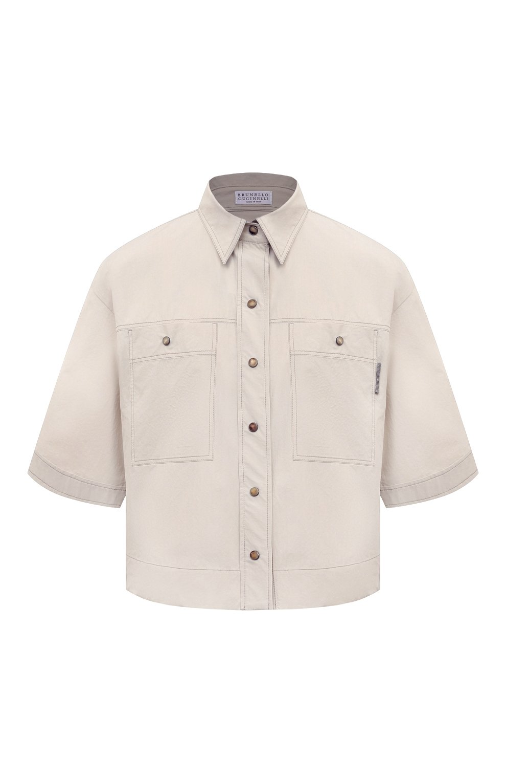 Хлопковая рубашка BRUNELLO CUCINELLI, арт. ML949B1348, фото 1